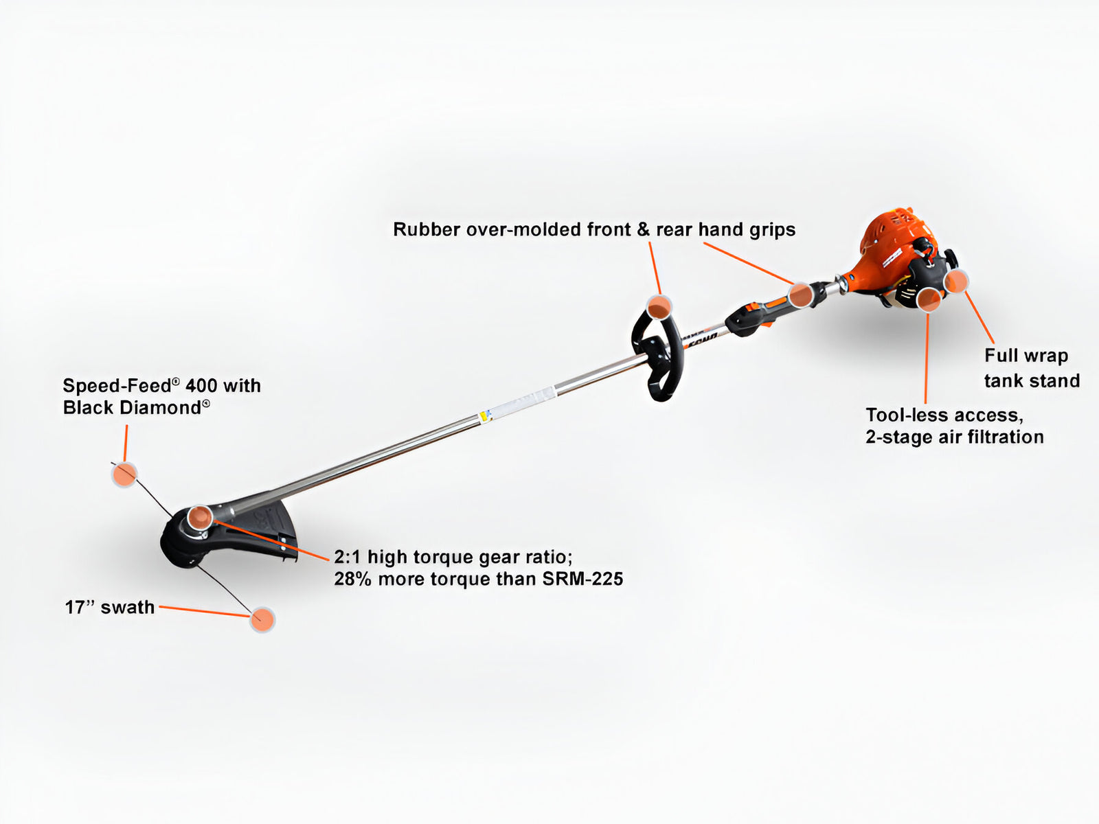 Echo 21.2cc High Torque String Trimmer. SRM-2320T